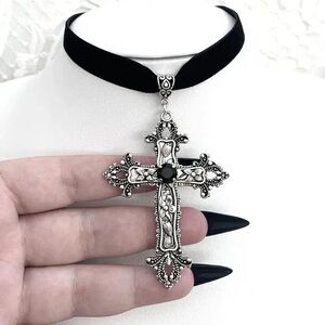 1 Explosive Harajuku Punk Rock Nightclub PU Leather Necklace Rivet Spike Chain
